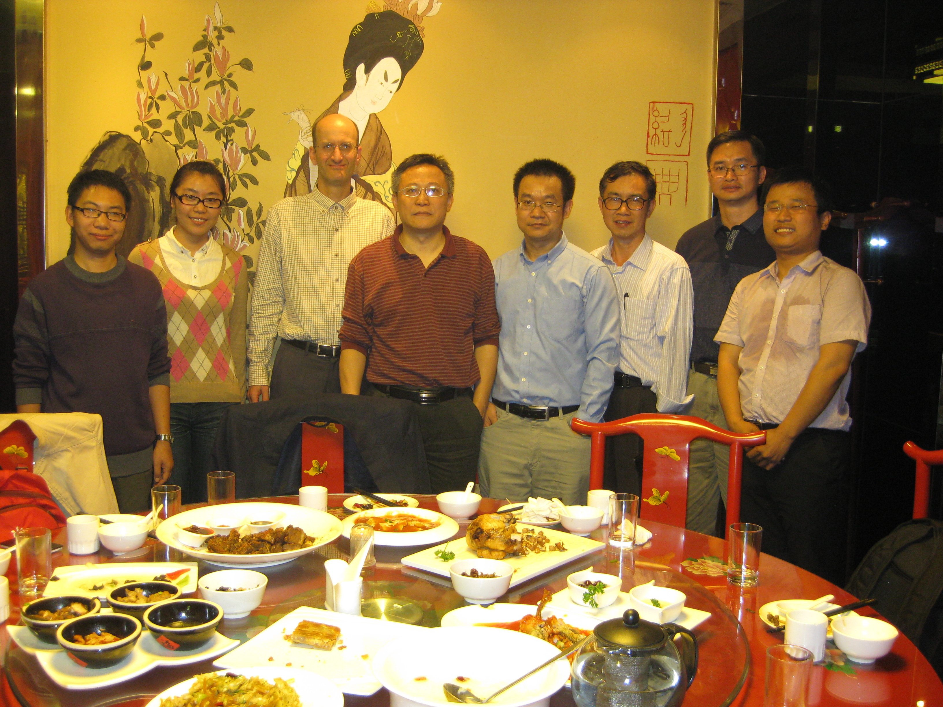 Dinner after the talk. 