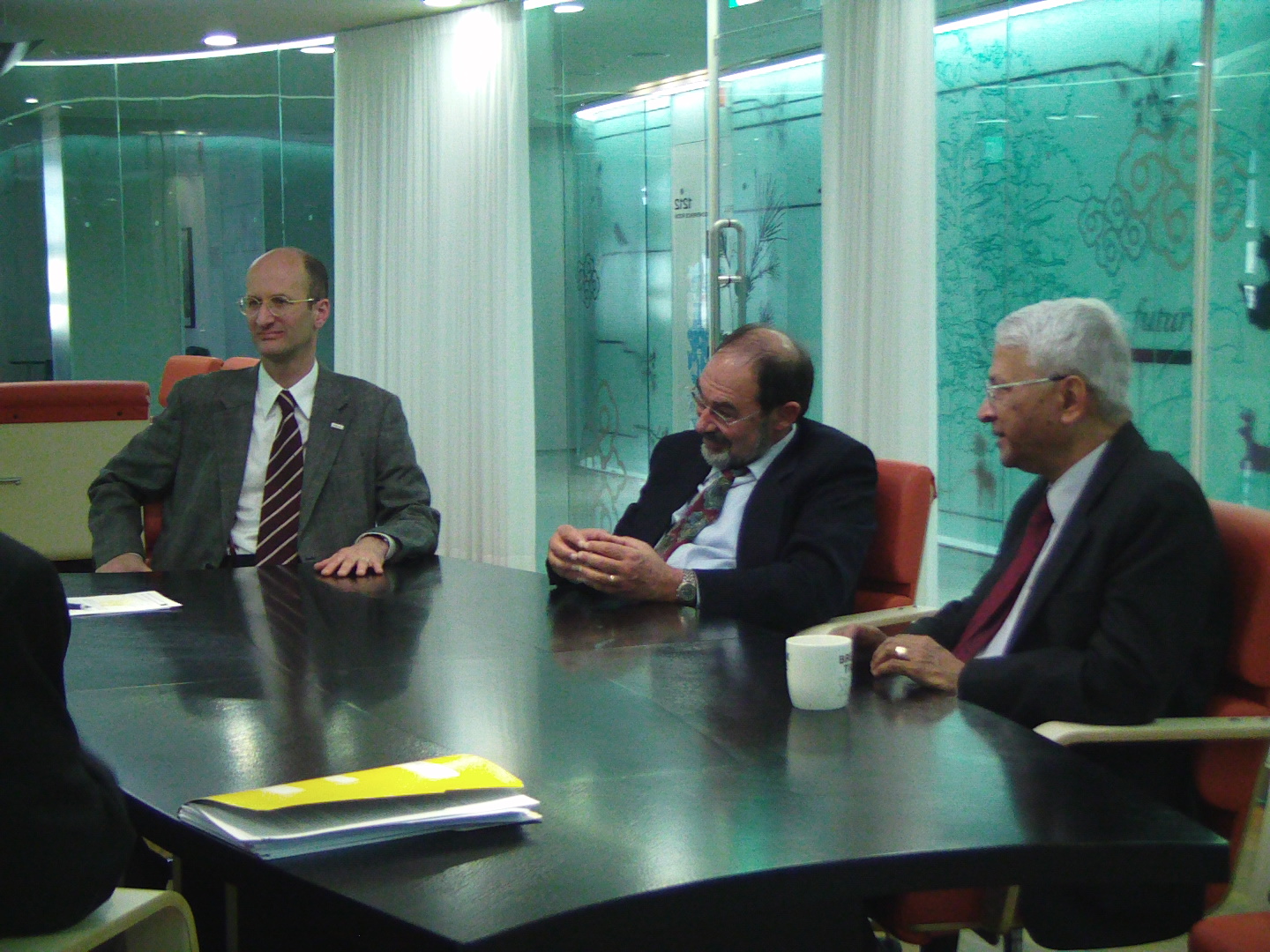 Founding members of Asia Institute: Emanuel Pastreich, David Bigman & Tridib Biswas. 