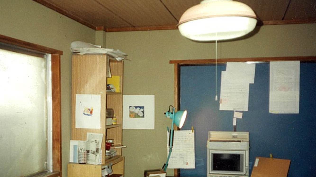 The desk where I wrote my MA thesis. 