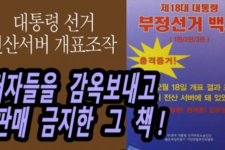 전자개표, 중앙서버접속?! 판매 금지된 논란의 책, 선관위가 저자를 고소하여 감옥에 보낸 책 | 부정선거백서