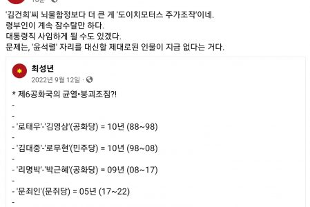 * 제6공화국의 균열•붕괴조짐?!